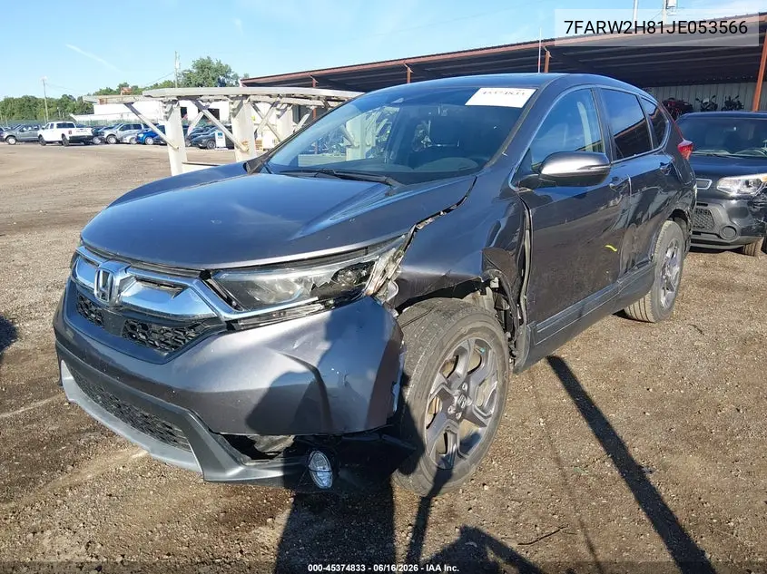 2018 Honda Cr-V Ex-L/Ex-L Navi VIN: 7FARW2H81JE053566 Lot: 45374833