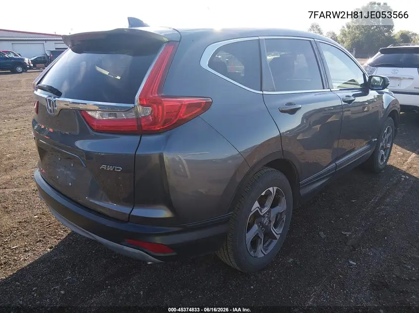 2018 Honda Cr-V Ex-L/Ex-L Navi VIN: 7FARW2H81JE053566 Lot: 45374833