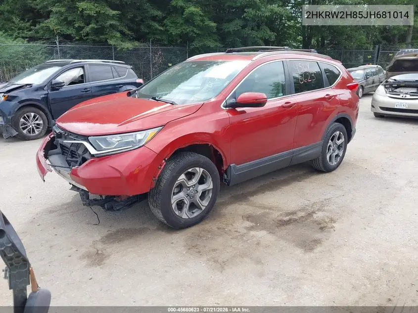 2018 Honda Cr-V Ex-L/Ex-L Navi VIN: 2HKRW2H85JH681014 Lot: 45680623