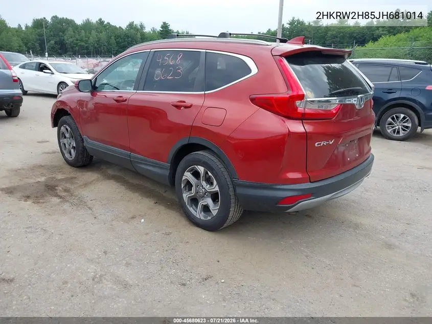 2018 Honda Cr-V Ex-L/Ex-L Navi VIN: 2HKRW2H85JH681014 Lot: 45680623