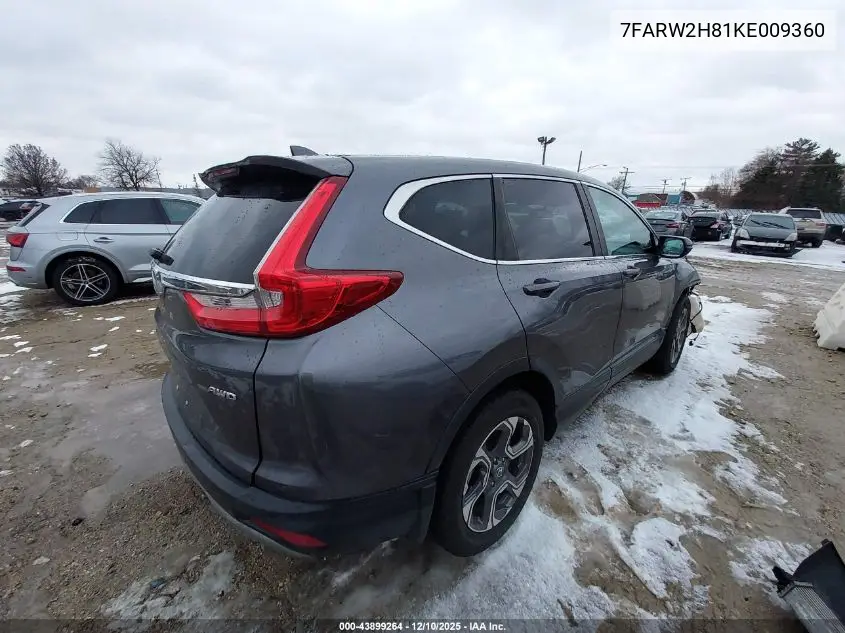 7FARW2H81KE009360 2019 Honda Cr-V Ex-L