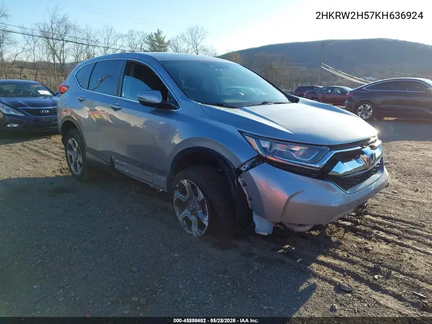 2HKRW2H57KH636924 2019 Honda Cr-V Ex