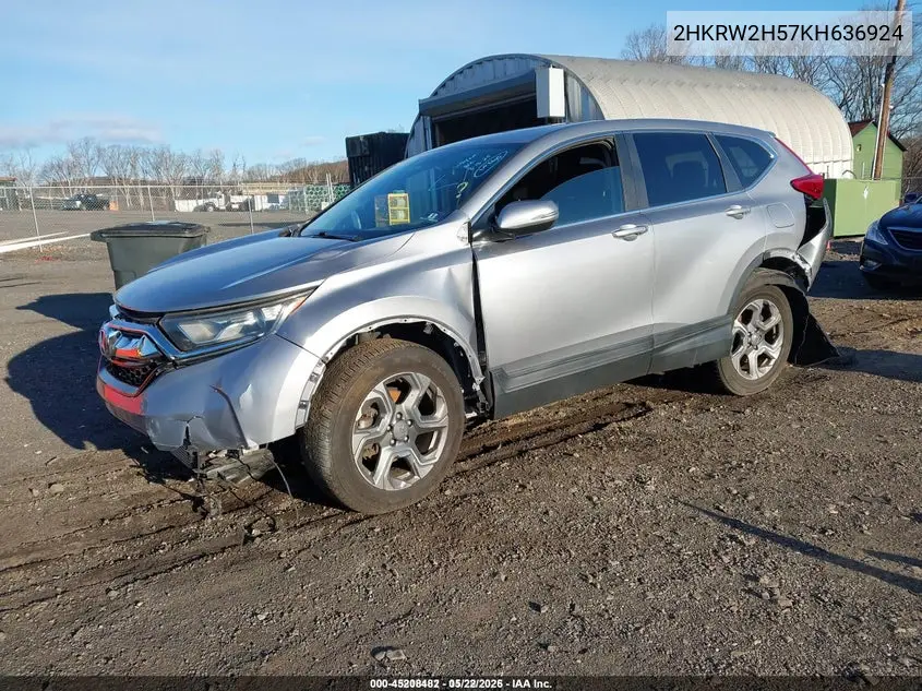 2HKRW2H57KH636924 2019 Honda Cr-V Ex