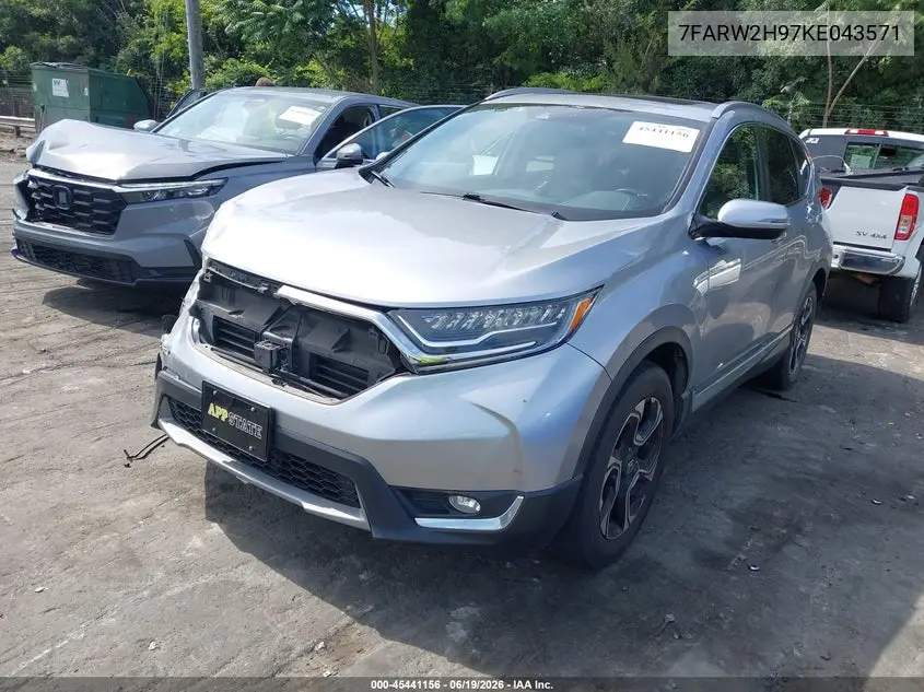 2019 Honda Cr-V Touring VIN: 7FARW2H97KE043571 Lot: 45441156