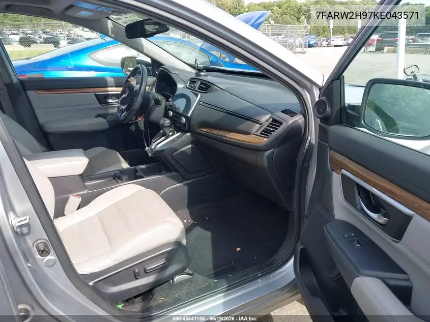 2019 Honda Cr-V Touring VIN: 7FARW2H97KE043571 Lot: 45441156