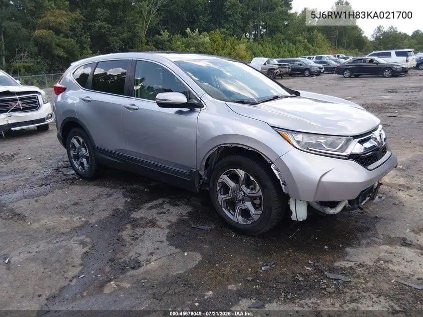 2019 Honda Cr-V Ex-L VIN: 5J6RW1H83KA021700 Lot: 45678049