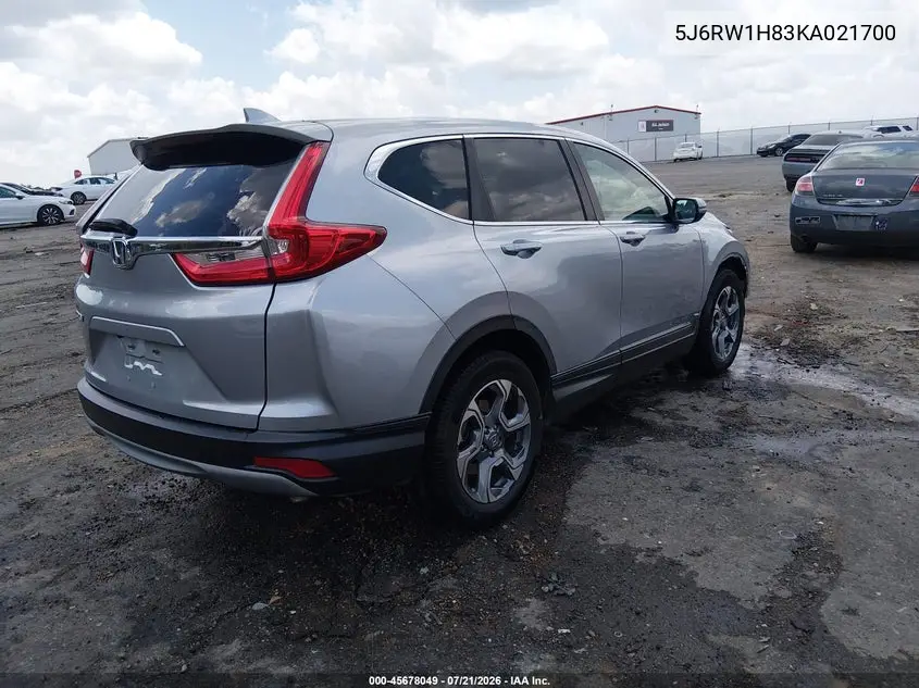2019 Honda Cr-V Ex-L VIN: 5J6RW1H83KA021700 Lot: 45678049