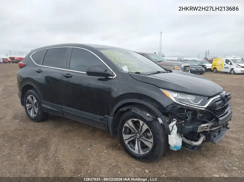 2020 Honda Cr-V VIN: 2HKRW2H27LH213686 Lot: 12637833
