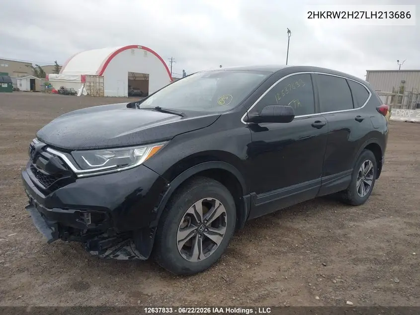 2020 Honda Cr-V VIN: 2HKRW2H27LH213686 Lot: 12637833