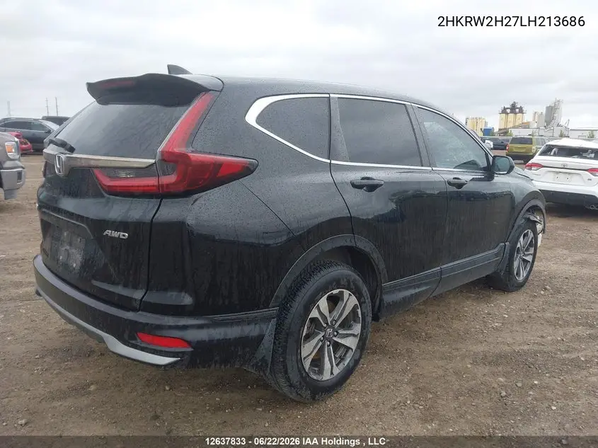 2020 Honda Cr-V VIN: 2HKRW2H27LH213686 Lot: 12637833