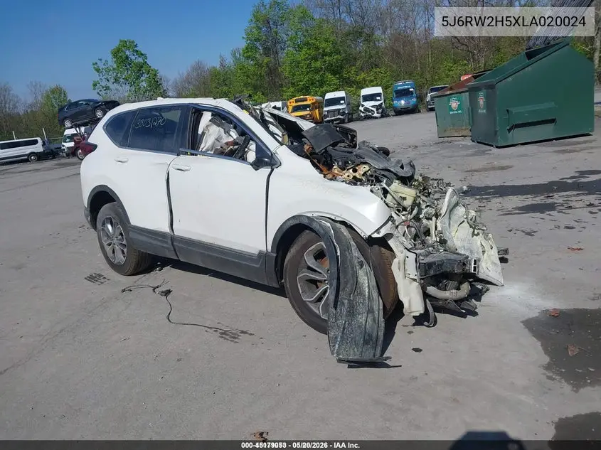 5J6RW2H5XLA020024 2020 Honda Cr-V Awd Ex