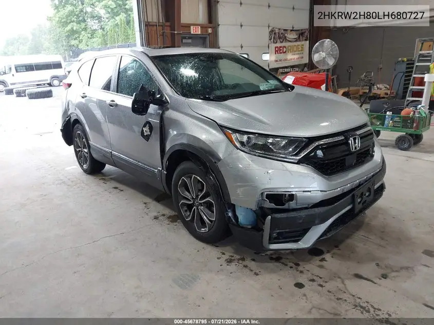 2020 Honda Cr-V Awd Ex-L VIN: 2HKRW2H80LH680727 Lot: 45678795
