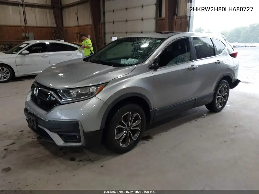 2020 Honda Cr-V Awd Ex-L VIN: 2HKRW2H80LH680727 Lot: 45678795