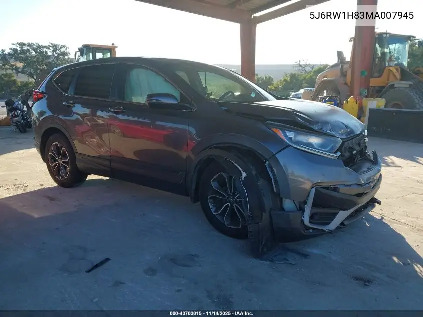 5J6RW1H83MA007945 2021 Honda Cr-V 2Wd Ex-L