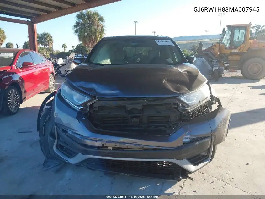 5J6RW1H83MA007945 2021 Honda Cr-V 2Wd Ex-L