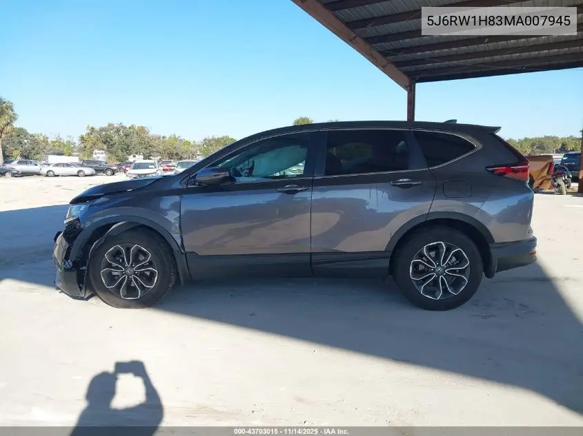 5J6RW1H83MA007945 2021 Honda Cr-V 2Wd Ex-L