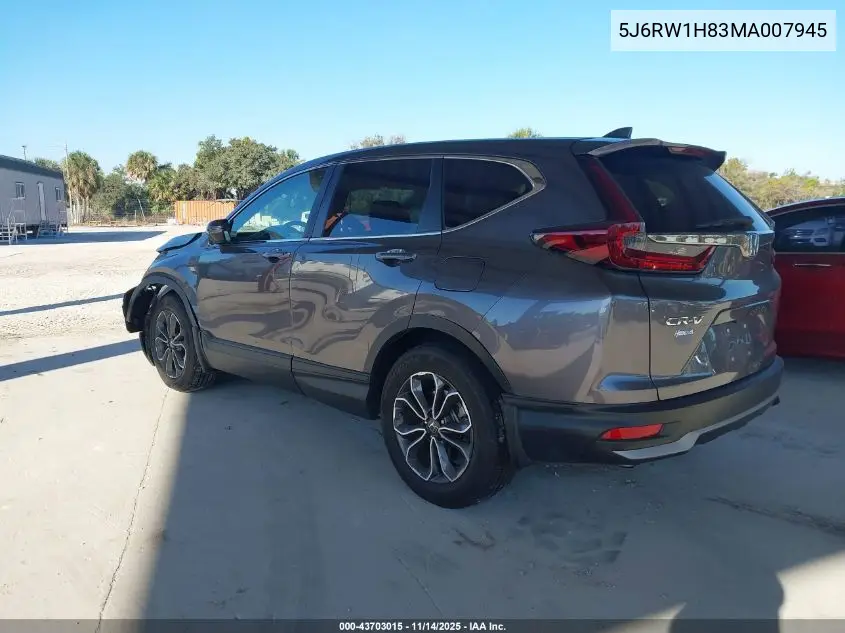 5J6RW1H83MA007945 2021 Honda Cr-V 2Wd Ex-L