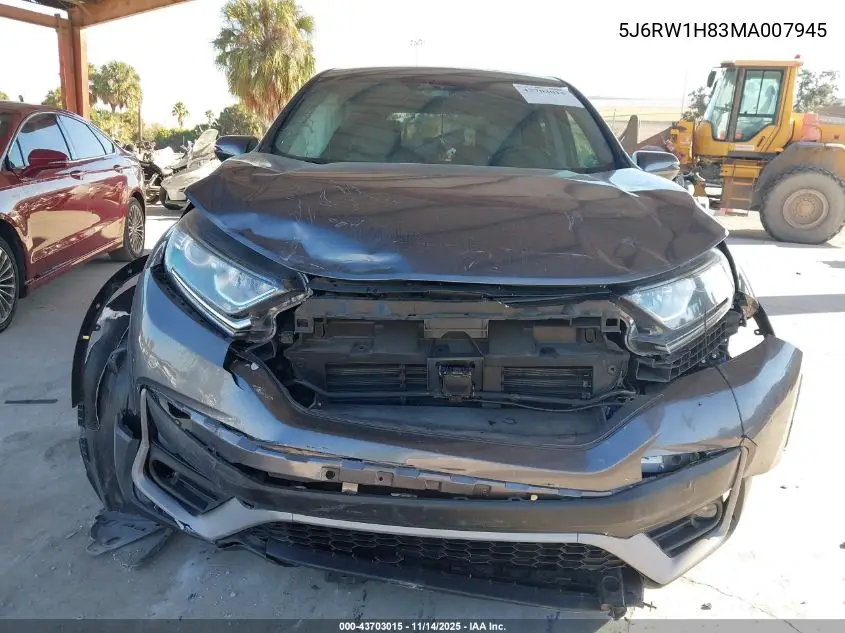 5J6RW1H83MA007945 2021 Honda Cr-V 2Wd Ex-L