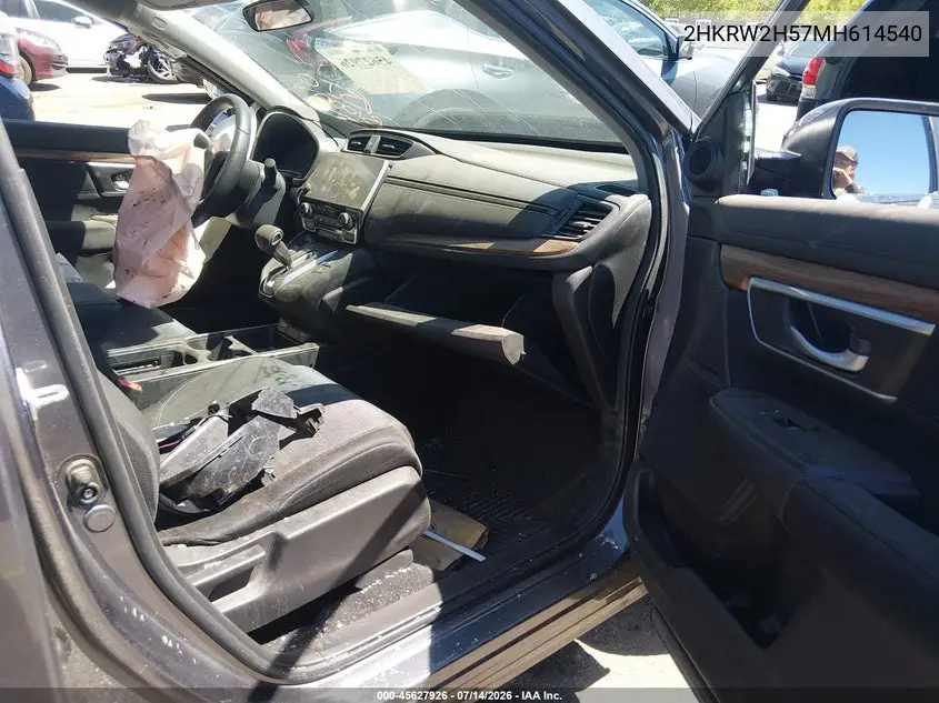 2021 Honda Cr-V Awd Ex VIN: 2HKRW2H57MH614540 Lot: 45627926