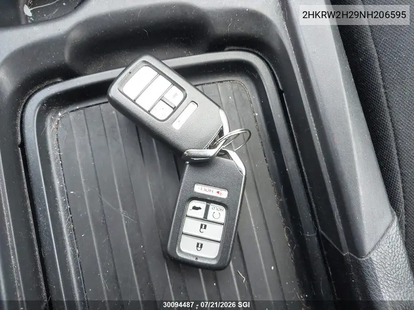 2022 Honda Cr-V Lx VIN: 2HKRW2H29NH206595 Lot: 30094487