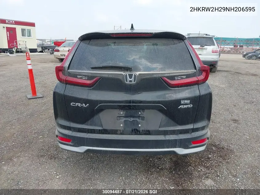 2022 Honda Cr-V Lx VIN: 2HKRW2H29NH206595 Lot: 30094487