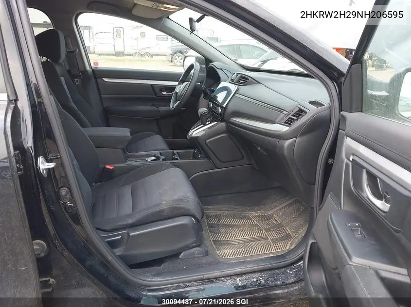 2022 Honda Cr-V Lx VIN: 2HKRW2H29NH206595 Lot: 30094487