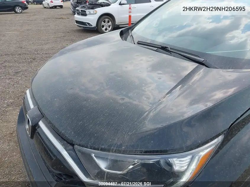 2022 Honda Cr-V Lx VIN: 2HKRW2H29NH206595 Lot: 30094487