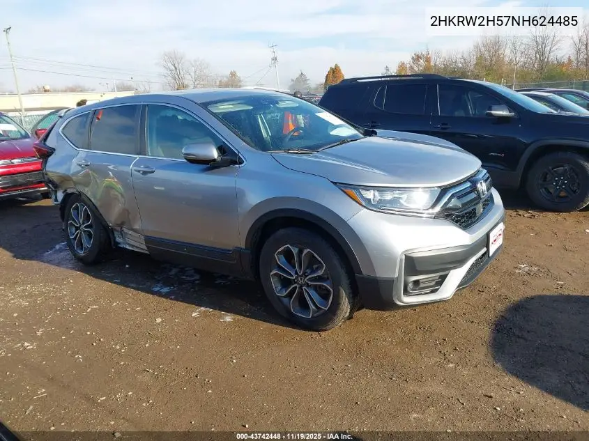 2HKRW2H57NH624485 2022 Honda Cr-V Awd Ex