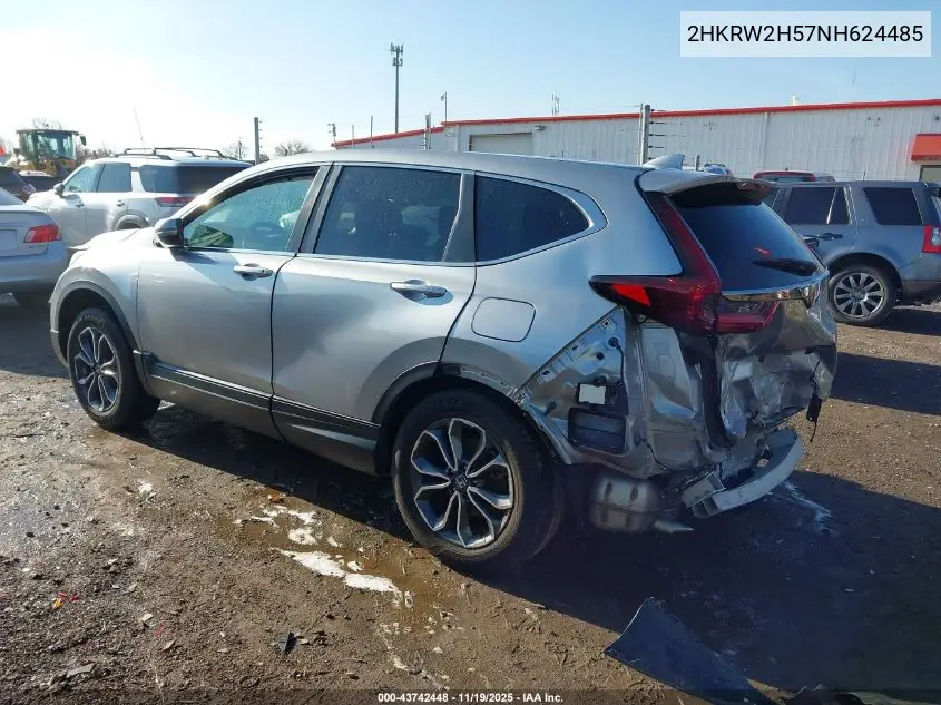 2HKRW2H57NH624485 2022 Honda Cr-V Awd Ex