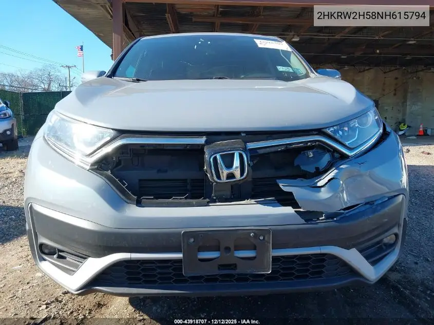 2HKRW2H58NH615794 2022 Honda Cr-V Awd Ex