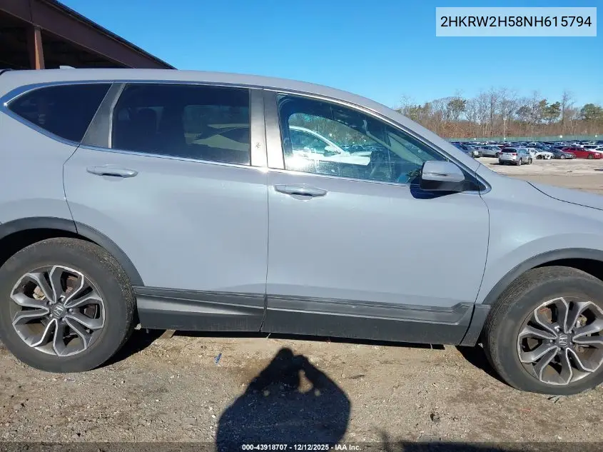 2HKRW2H58NH615794 2022 Honda Cr-V Awd Ex