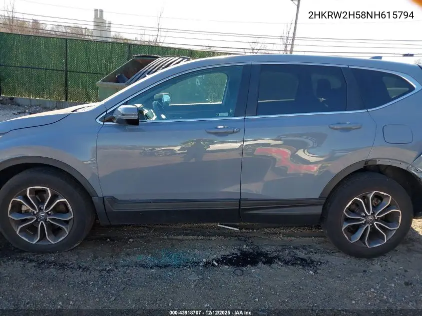 2HKRW2H58NH615794 2022 Honda Cr-V Awd Ex