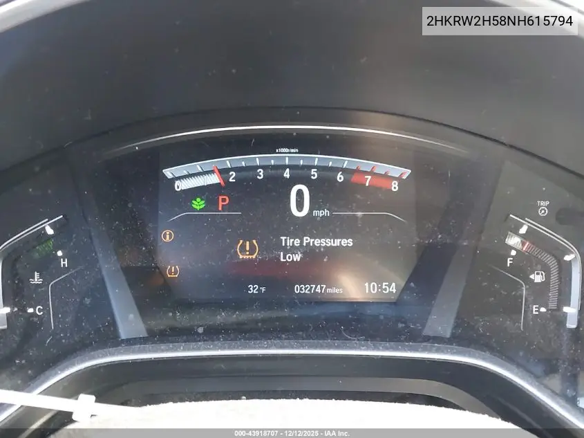 2HKRW2H58NH615794 2022 Honda Cr-V Awd Ex