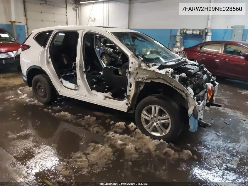 7FARW2H99NE028560 2022 Honda Cr-V Awd Touring