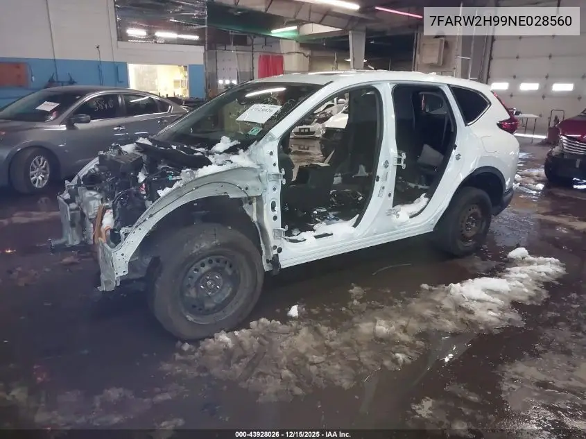 7FARW2H99NE028560 2022 Honda Cr-V Awd Touring