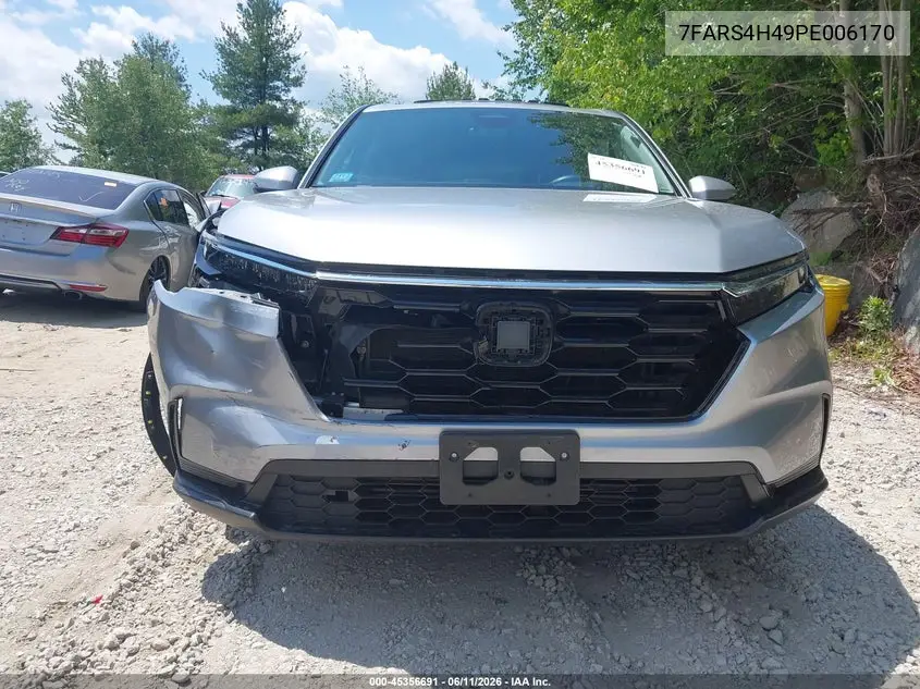 2023 Honda Cr-V Ex Awd VIN: 7FARS4H49PE006170 Lot: 45356691