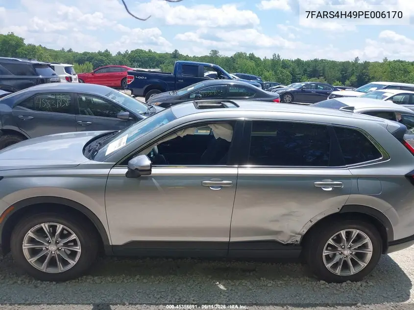2023 Honda Cr-V Ex Awd VIN: 7FARS4H49PE006170 Lot: 45356691