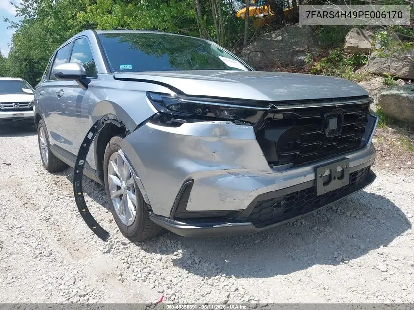 2023 Honda Cr-V Ex Awd VIN: 7FARS4H49PE006170 Lot: 45356691
