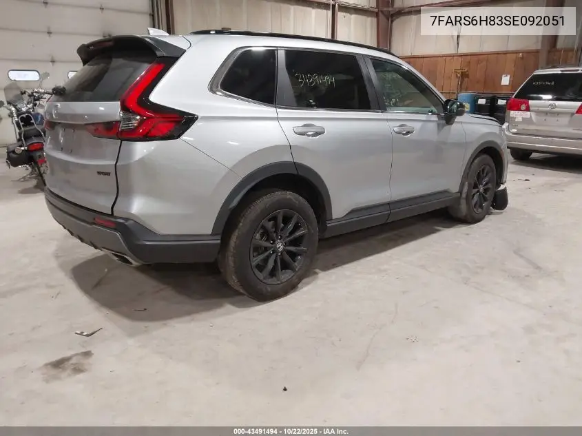7FARS6H83SE092051 2025 Honda Cr-V Hybrid Sport-L