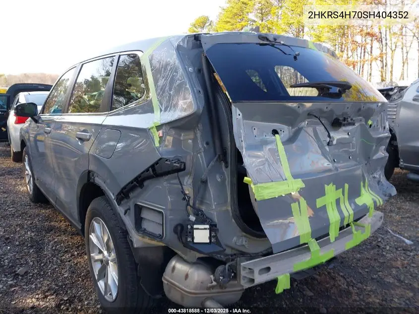 2HKRS4H70SH404352 2025 Honda Cr-V Ex-L Awd