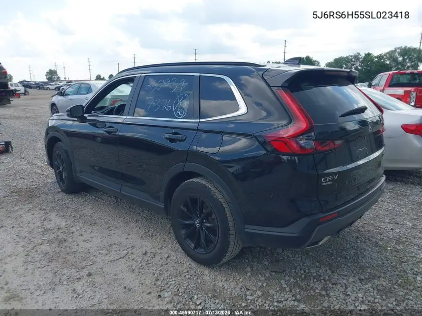 2025 Honda Cr-V Hybrid Sport VIN: 5J6RS6H55SL023418 Lot: 45590717