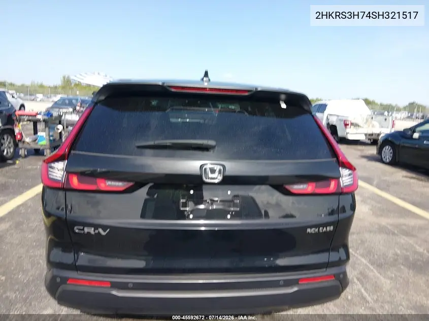 2025 Honda Cr-V Ex-L 2Wd VIN: 2HKRS3H74SH321517 Lot: 45592672