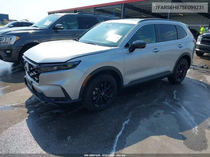 2025 Honda Cr-V Hybrid Sport-L VIN: 7FARS6H87SE099231 Lot: 45681428
