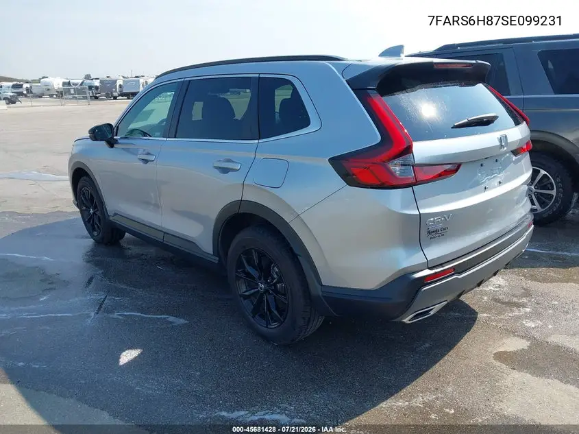 2025 Honda Cr-V Hybrid Sport-L VIN: 7FARS6H87SE099231 Lot: 45681428