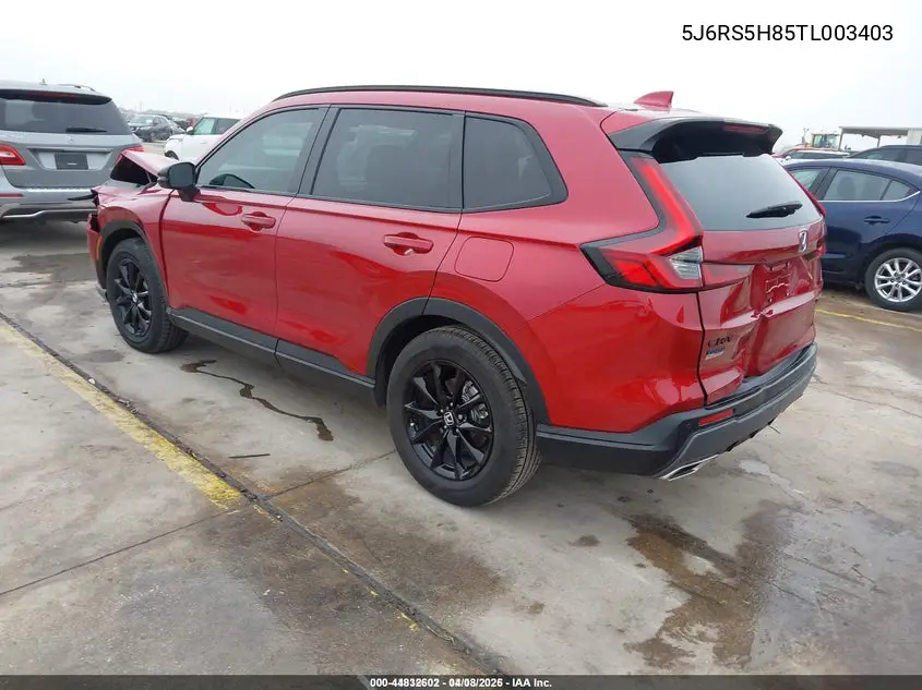 5J6RS5H85TL003403 2026 Honda Cr-V Hybrid 2Wd Sport-L