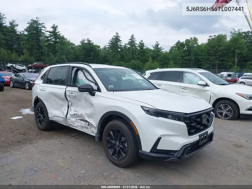 2026 Honda Cr-V Hybrid Awd Sport VIN: 5J6RS6H56TL007441 Lot: 45669968