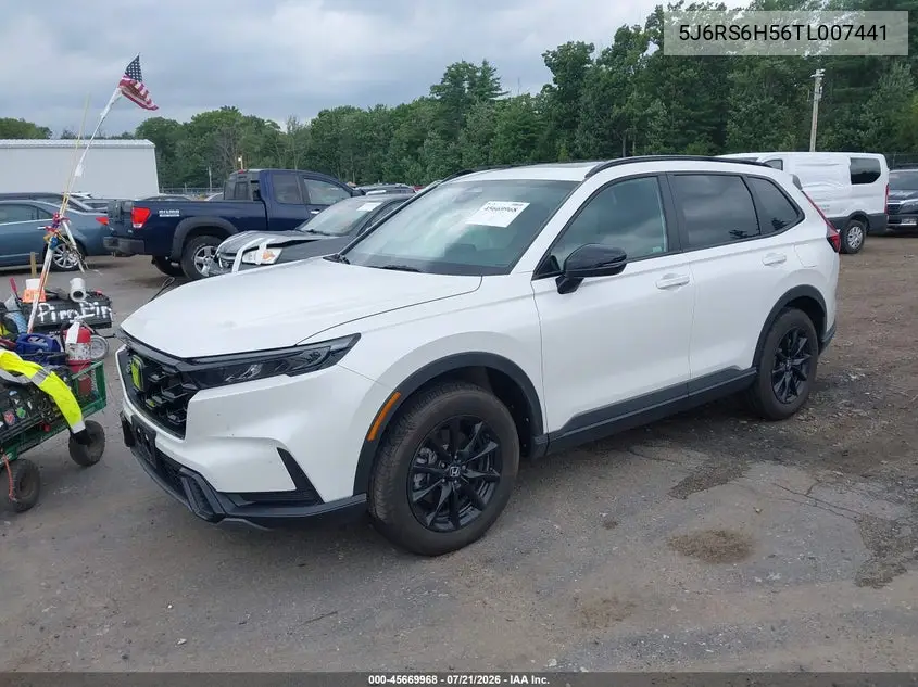 2026 Honda Cr-V Hybrid Awd Sport VIN: 5J6RS6H56TL007441 Lot: 45669968