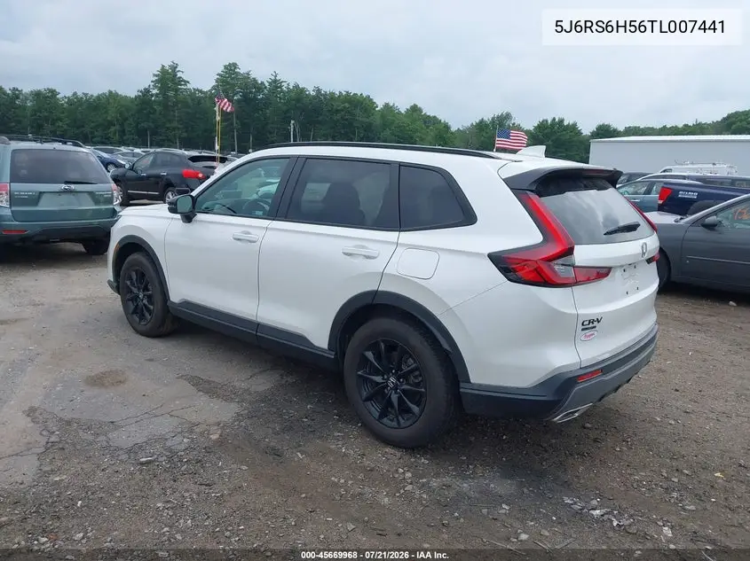 2026 Honda Cr-V Hybrid Awd Sport VIN: 5J6RS6H56TL007441 Lot: 45669968