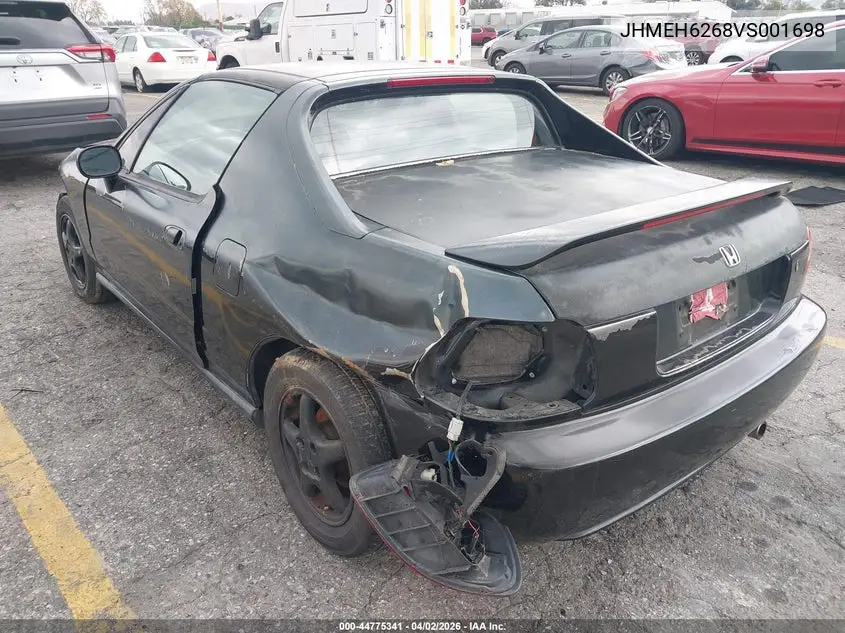1997 Honda Del Sol Si VIN: JHMEH6268VS001698 Lot: 44775341