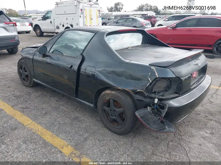 1997 Honda Del Sol Si VIN: JHMEH6268VS001698 Lot: 44775341